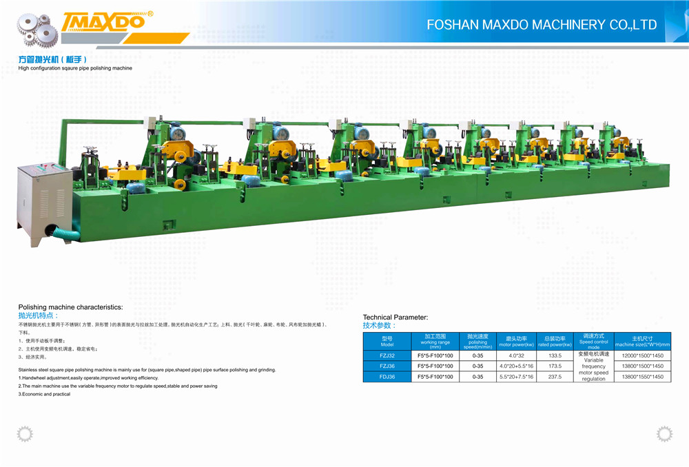 Square tube polishing machine (wrench) 